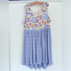 Matilda Jane Girl’s  L/XL Floral & Striped Dress/ or Women’s Medium Shirt